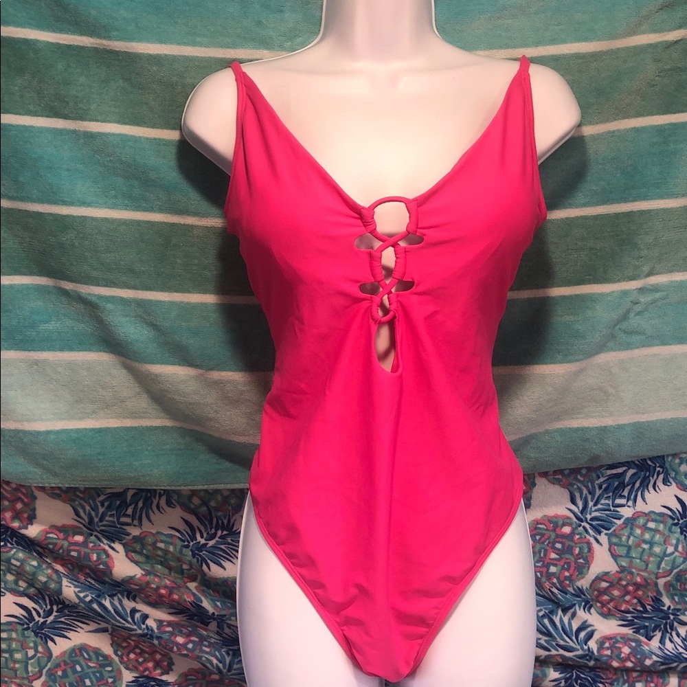 Shade & Shore Bright Pink women’s ' One-Piece Swimsuit